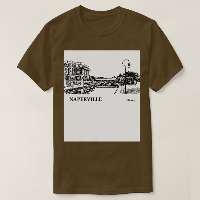 Naperville Illinois TShirt 1 (Design devant)