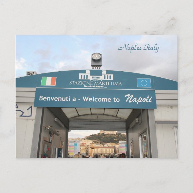 Naples, Italie, Napoli, Photographie, carte postal (Devant)