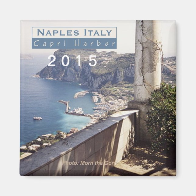 Naples Italie Travel Frigo Magnet Change Year (Devant)
