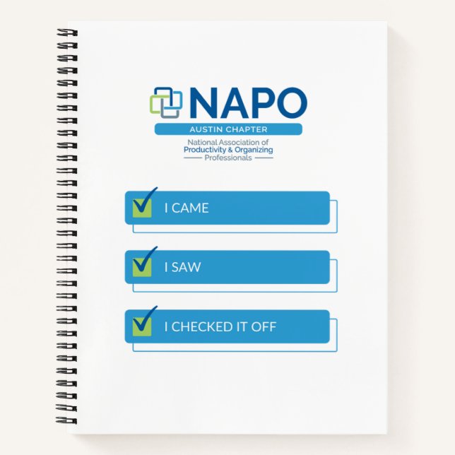 NAPO Austin Je Suis Venu J'Ai Vérifié Carnet (Devant)