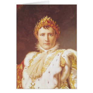 Napoléon I dans des robes longues de couronnement,