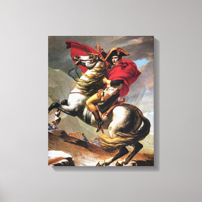 Napoléon Traversant les Alpes toile Imprimer (Recto)