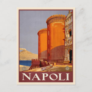 Napoli, Italie Carte postale Vintage voyage