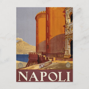 Napoli, Italie Carte postale Vintage voyage