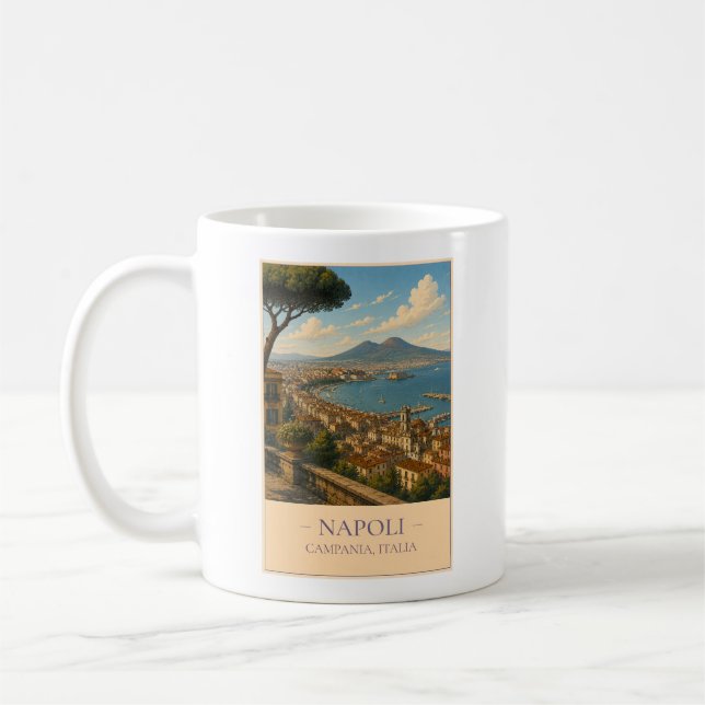 Napoli, Italy – Vintage Travel Mug (Gauche)