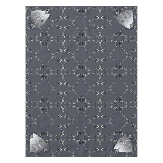 Nappe 10e anniversaire du Mariage Rose de Tin Heart (Devant)