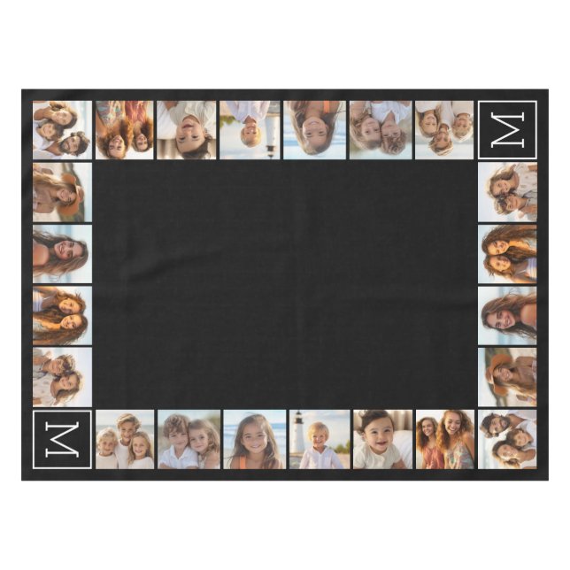 Nappe 11 Grille de collage avec monogramme (Devant (Horizontal))