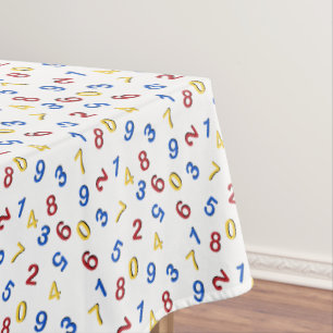 Nappe 123 chiffres Rouge Jaune Bleu