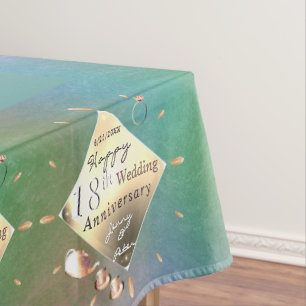 Nappe 18e anniversaire de Mariage Porcelain Cat's Eye & 