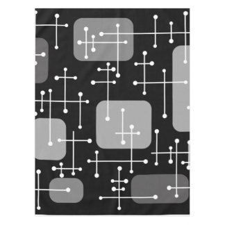 Nappe 1950 Eames Era Art Crosshairs Black White