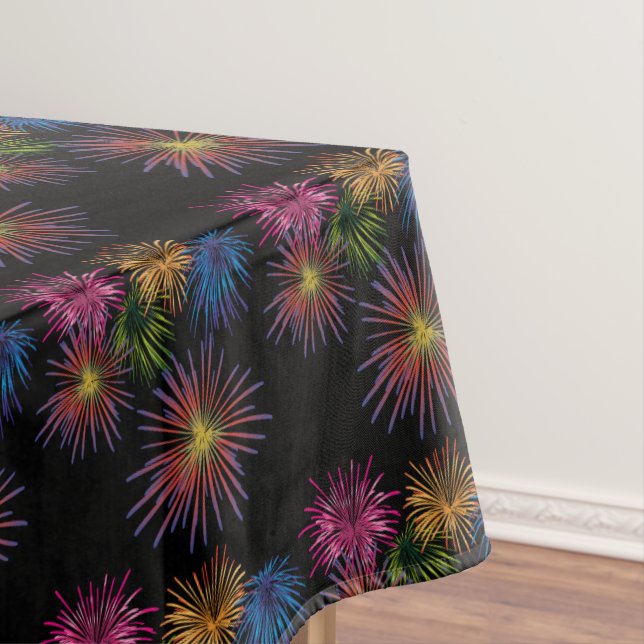 Nappe 4 JUILLET FEU DE FÊTE COTON Table (In Situ)