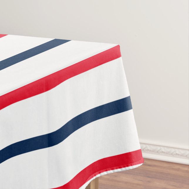 Nappe 4 juillet rayures patriotiques bleu rouge (In Situ)