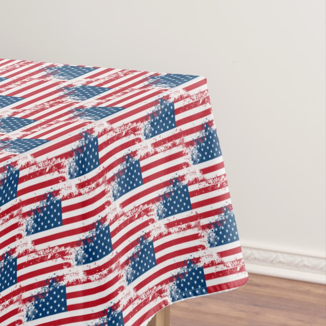 Nappe 4juillet Drapeau Patriotique USA (In Situ)