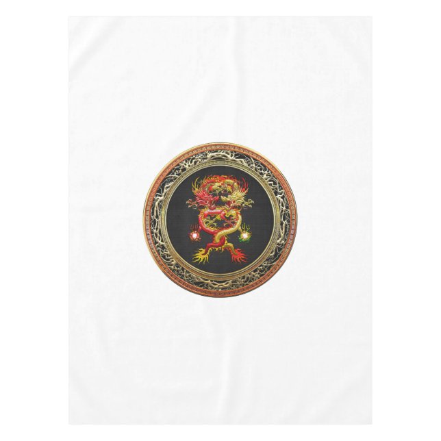 Nappe [600] Dragons rouges et jaunes (Devant)