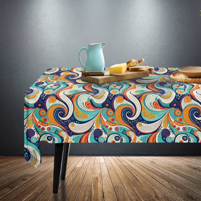 Nappe 60s les années 70 Vibe Retro Swirls Abstrait Pat#1 (Créateur téléchargé)