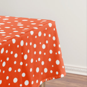 Nappe "60x84" Pois orange et blancs