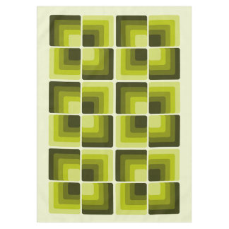 Nappe 70s Rainbow Squares Monochrome Green