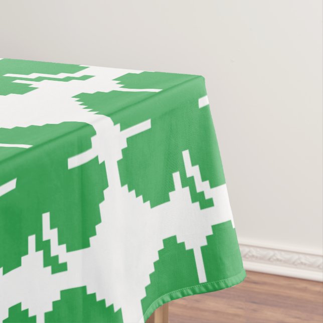 Nappe 8 bits Pixel Lucky Four Leaf Clocher (In Situ)