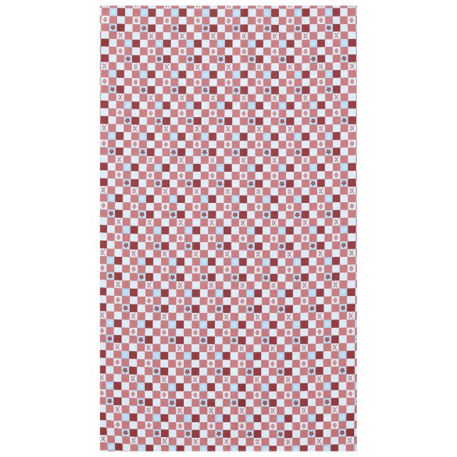 Nappe À damiers de Noël (Devant)
