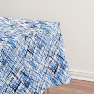Nappe à damiers, tartan, plaid, classique, bleu, blanc