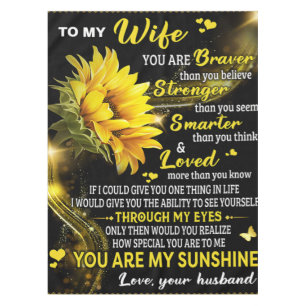Nappe À Mon Cadeau D'Anniversaire Femme De Tournesol, Co