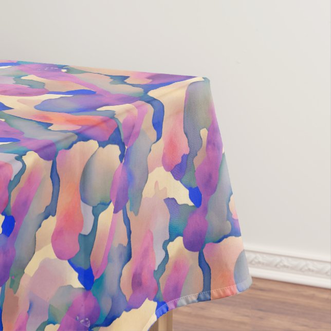 Nappe à motif aquarelle multicolore (In Situ)