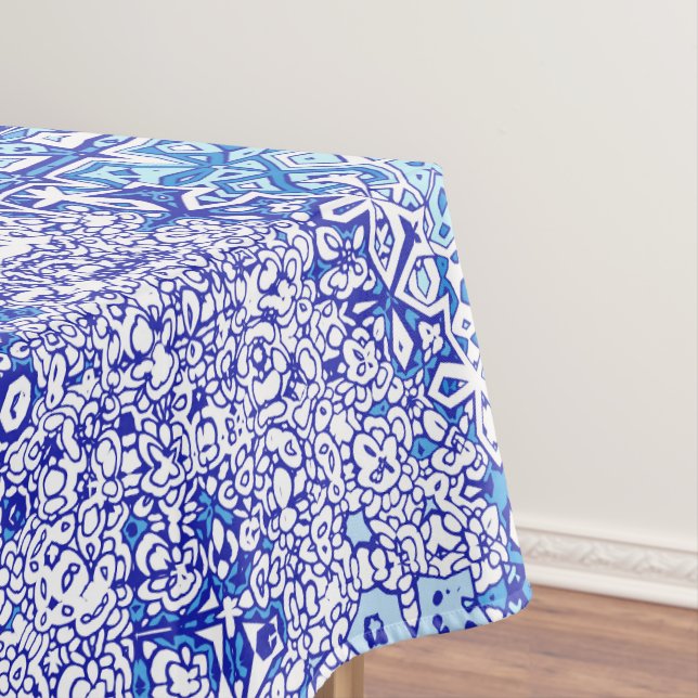 Nappe à motif bleu pour décoration intérieure (In Situ)