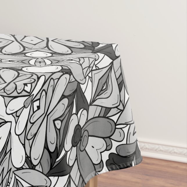 Nappe à motif noir et blanc pour décoration intéri (In Situ)