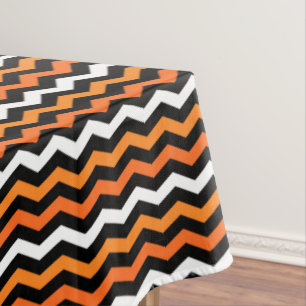 Nappe à rayures d'Halloween Chevron