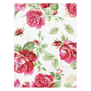 Nappe à tirage classique rouge rose et blanc