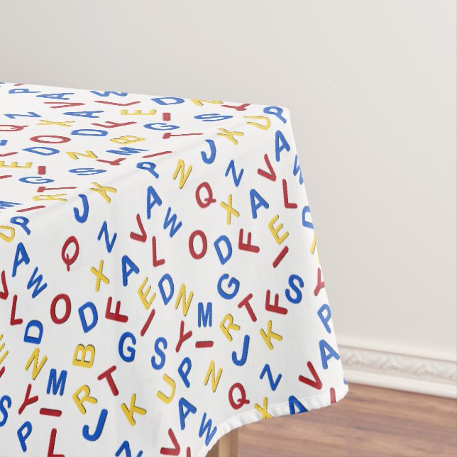 Nappe ABC Alphabet rouge jaune bleu (In Situ)