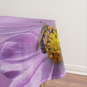 Nappe Abeille sur fleur violette