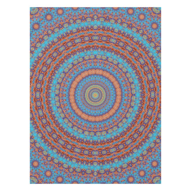 Nappe Abstract mandala round seamless pattern kaleidosco (Devant)