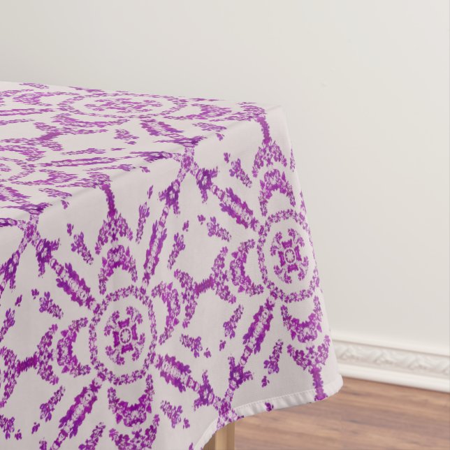 Nappe Abstract Purple Orchid Flower Design Pattern Art (In Situ)