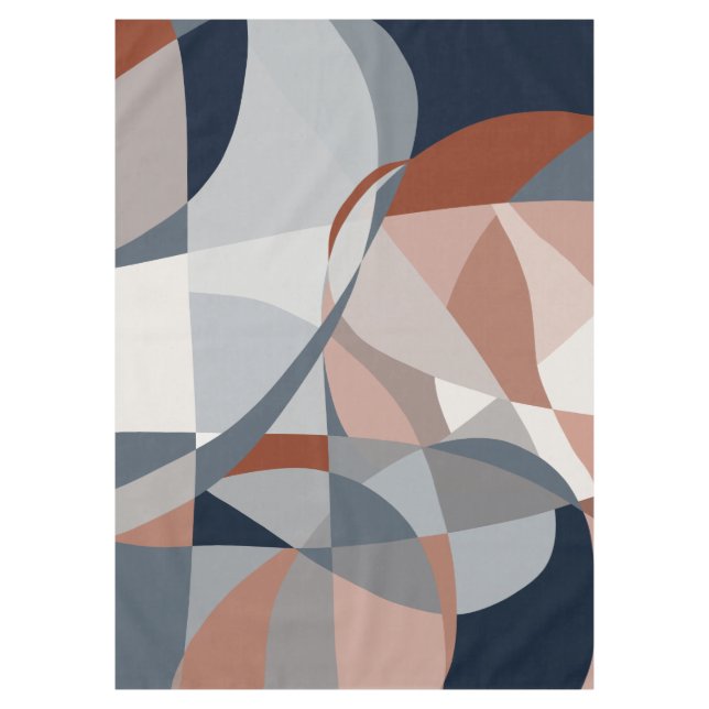 Nappe Abstrait Marine et rouille (XIV) (Devant)