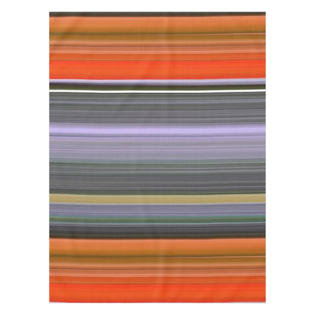 Nappe Abstrait n° 1 : orange et gris (Devant)