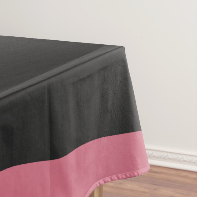 Nappe abstrait rose et noir (In Situ)