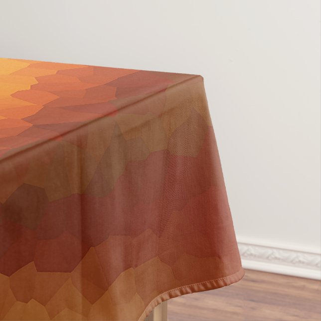 Nappe Abstrait tourbillon orange brun feu pri moderne (In Situ)