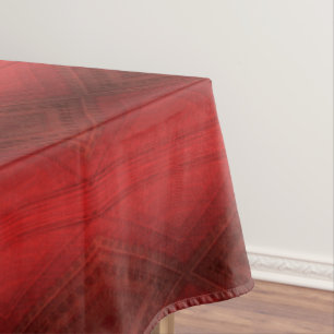 Nappe Acceptation   Motif de Boho Eclectique Rouge