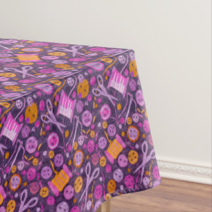 Nappe Accueil Hobby Vente Artisanat Collage Motif violet