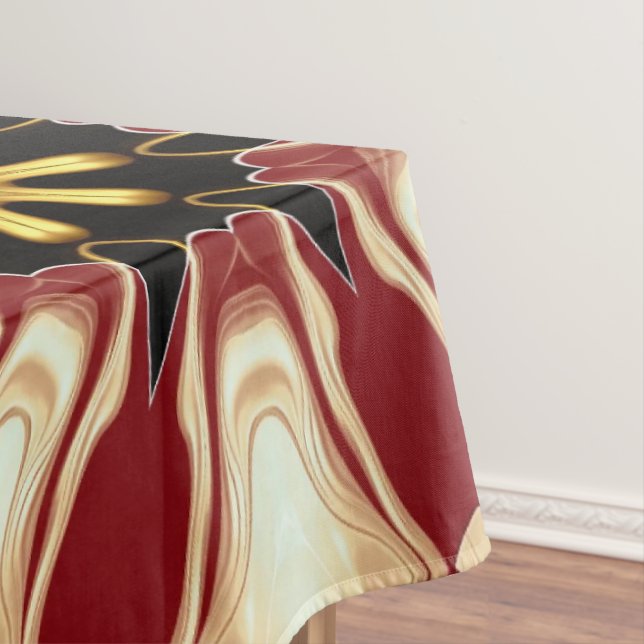 Nappe Achempong: Starburst  | Deep Crimson & Gold Luxury (In Situ)