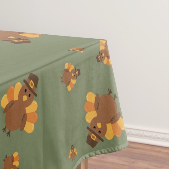 Nappe Action de grâce Automne  Dinde verte (In Situ)
