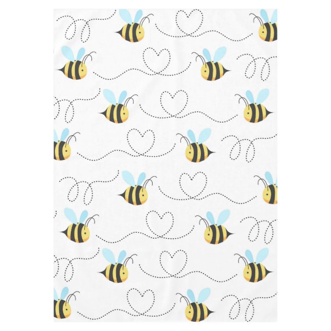 Nappe Adorable gaffez le motif d'abeille (Devant)