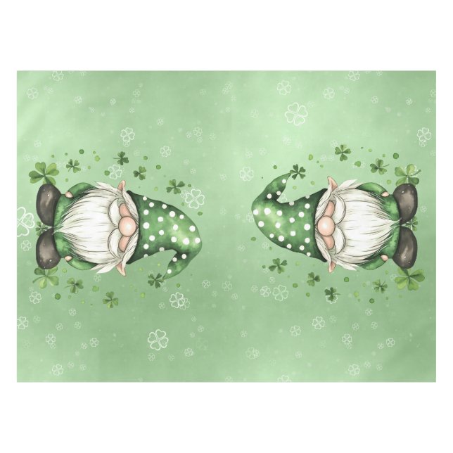 Nappe Adorable Green St. Patrick's Day Gnomes (Devant (Horizontal))