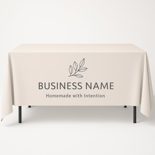 Nappe Affichage de logo botanique rose pastel minimalist (Créateur téléchargé)
