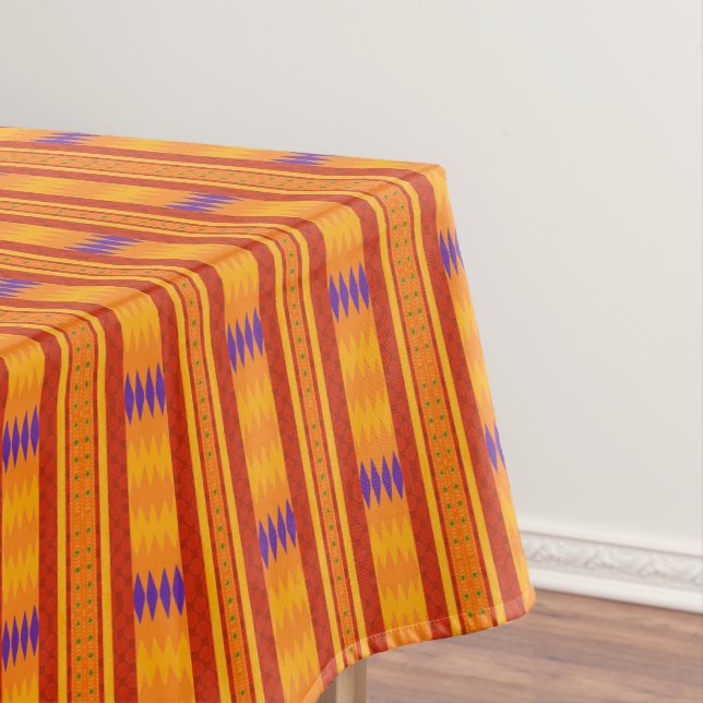 Nappe Afrocentré coloré moderne Kente Print (In Situ)