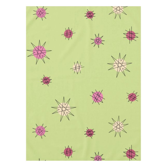 Nappe Age atomique Starburst Planètes Lime Green (Devant)