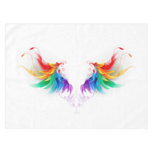 Nappe Ailes fluffy arc-en-ciel