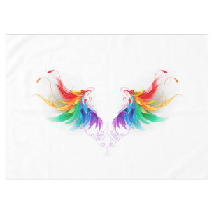 Nappe Ailes fluffy arc-en-ciel