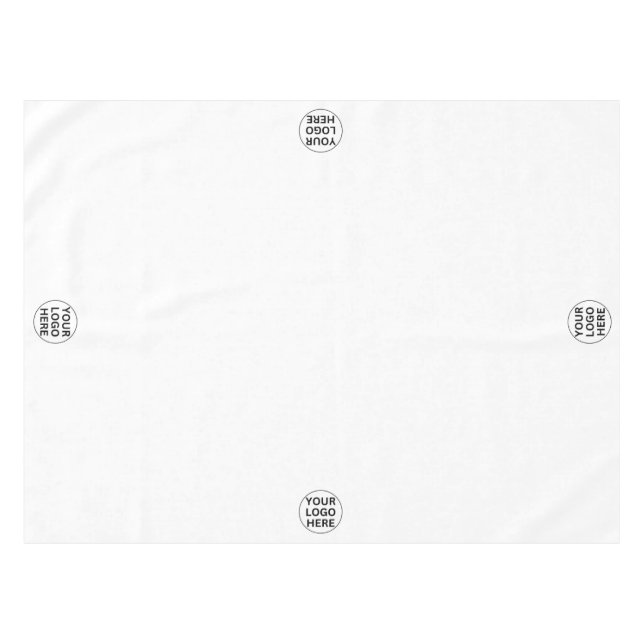 Nappe Ajoutez votre logo ici l Promotional Branded White (Devant (Horizontal))
